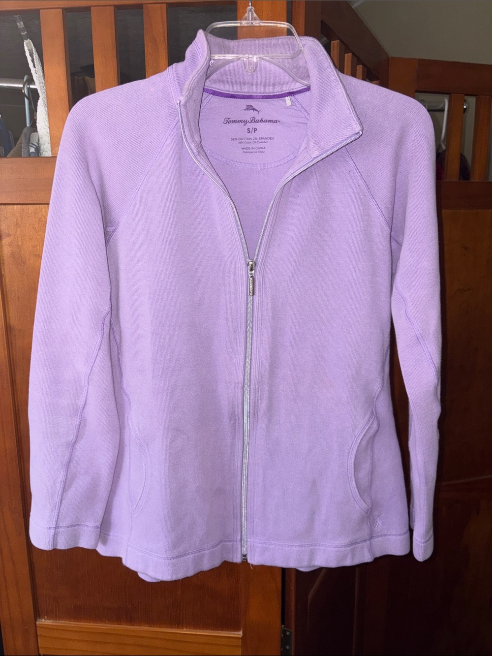 Tommy Bahama Women’s Lavender Full-Zip Jacket - Light Purple